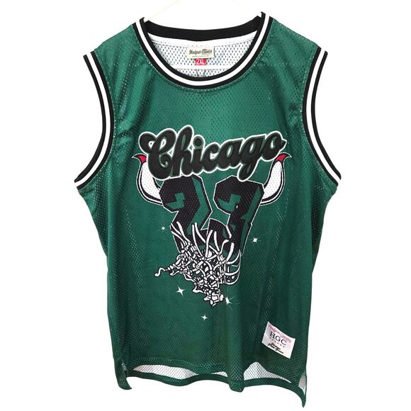 HeadGear Classics Nostalgia Sz 2XL Pine Green  Michael Jordan Basketball Jersey - Picture 1 of 8